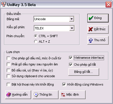 Main Dialog Box